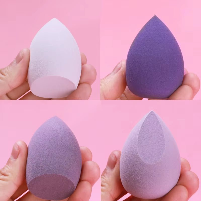 4Pcs Makeup Sponge Powder Puff Dry and Wet Combined Beauty Cosmetic Egg Foundation Powder Puff Bevel Cut Make up Sponge Tools